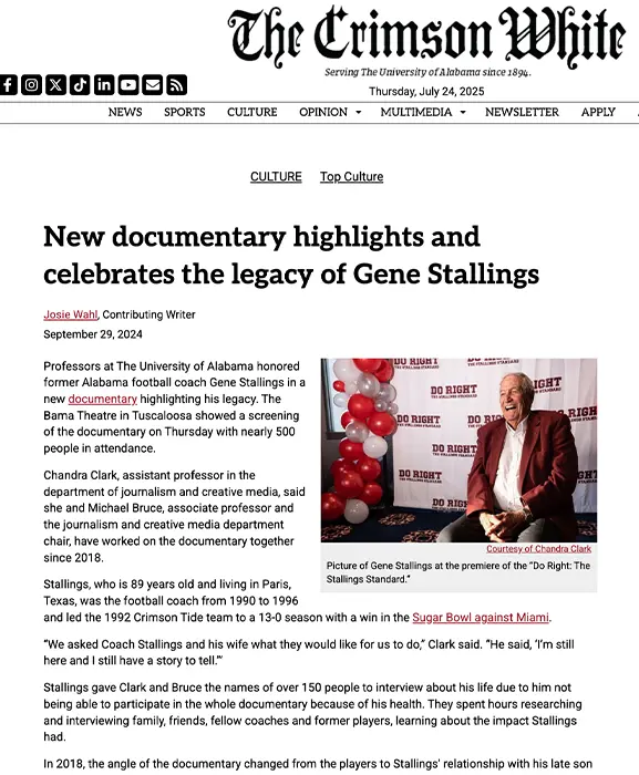 The Crimson White Article